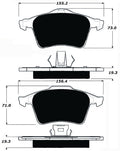 Porterfield Brake Pads for 2011 SAAB 9-3 Aero XWD 345mm F/Discs