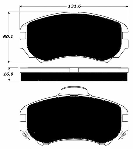 Porterfield Brake Pads for 2006 HYUNDAI TUCSON