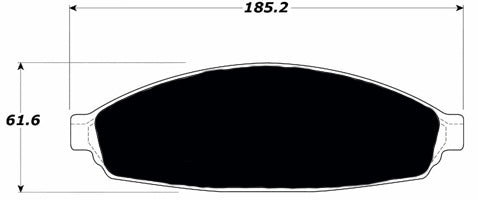 Porterfield Brake Pads for 2011 LINCOLN TOWN CAR