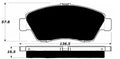 Porterfield Brake Pads for 2003 HONDA CIVIC Sedan Hybrid