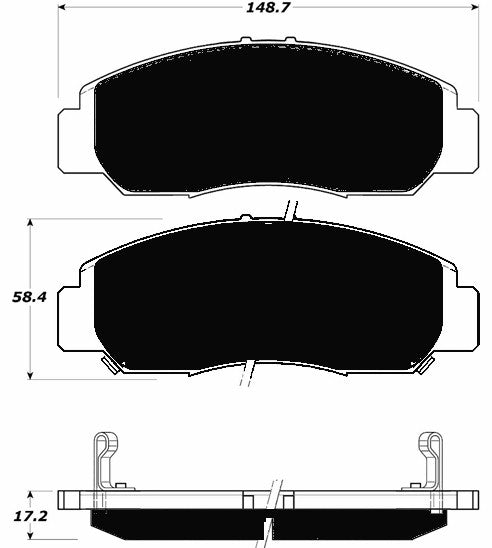 Porterfield Brake Pads for 2005 HONDA ACCORD Coupe V6 - EX A/T