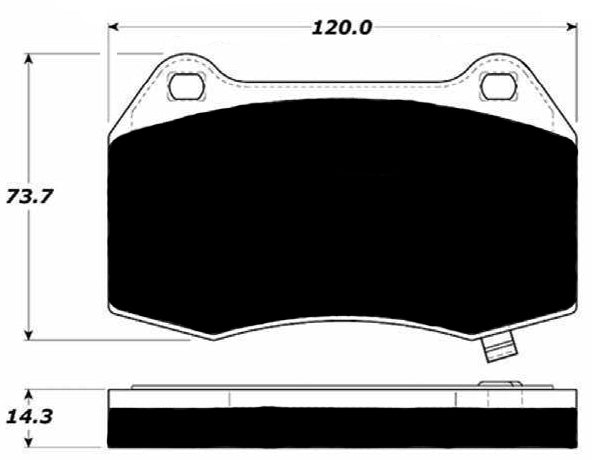 Porterfield Brake Pads for 2006 NISSAN SENTRA 2.5L SE-R Spec V