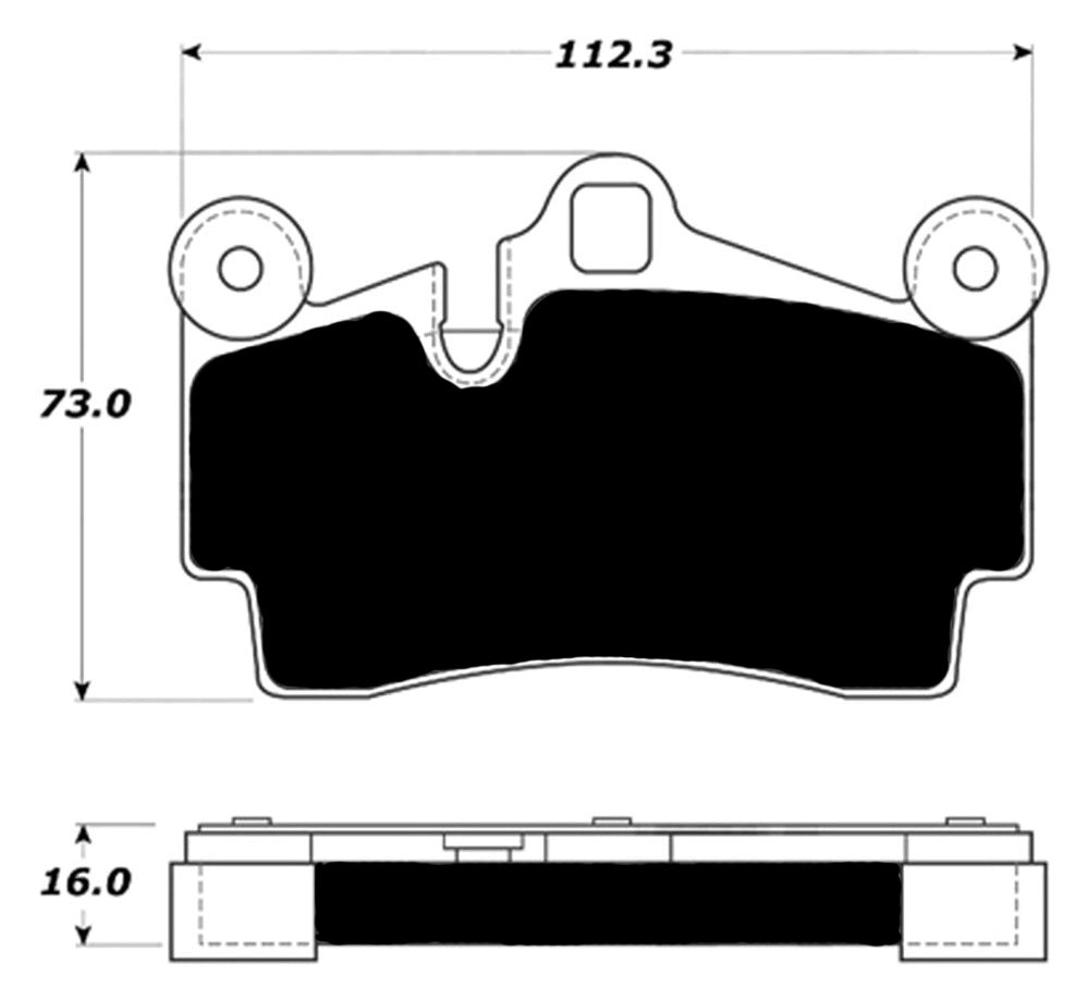 Porterfield Brake Pads for 2009 PORSCHE CAYENNE w/380mm Front Rotor