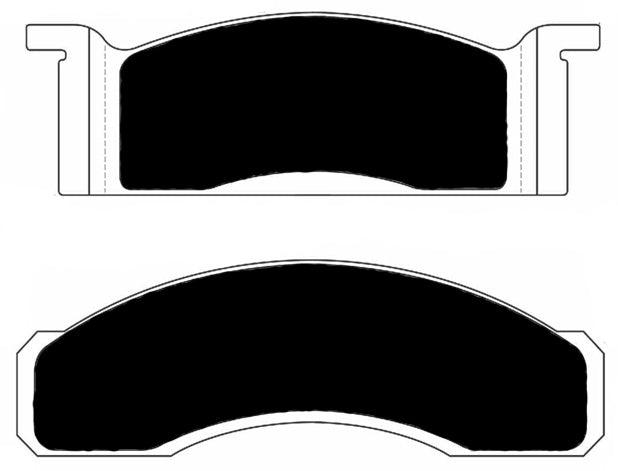 Porterfield Brake Pads for 1969 FORD MUSTANG 428 V8 w/Front Discs
