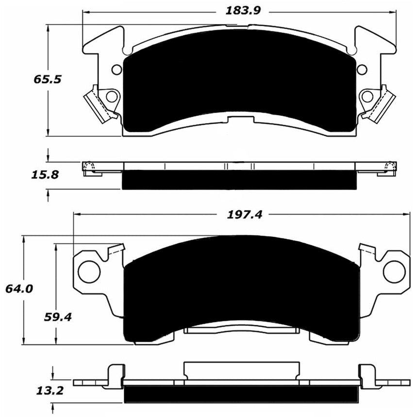 Porterfield Brake Pads for 1973 CHEVROLET CHEVELLE