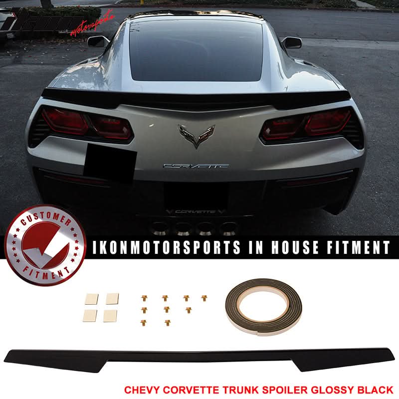 2014-2019 Chevrolet Corvette C7 Painted ABS Rear Trunk Spoiler Wing