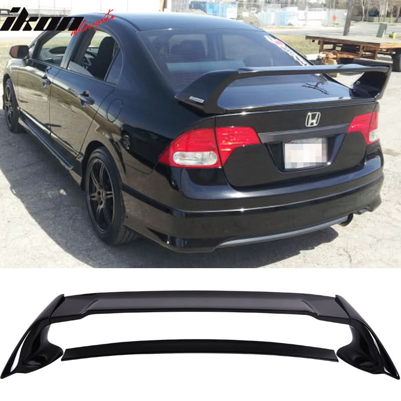 2006-2011 Honda Civic Rear Spoiler Wing Mugen Style ABS