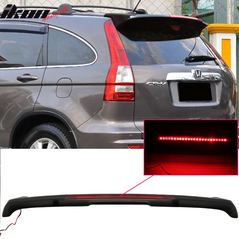 2007-2011 Honda CRV Rear Roof Spoiler Wing with LED Brake Light ABS