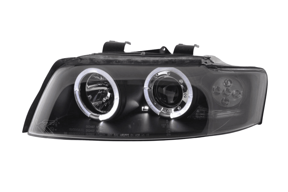 Audi A4 (B6 8E) Black Angel Eyes Headlight Set (2001-2004)