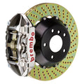 Brembo 15-23 Mustang GT/V6/EcoBoost Rear GTR BBK 4 Piston Billet 380x28 2pc Rotor Drilled- Nickel 2P1.9049AR