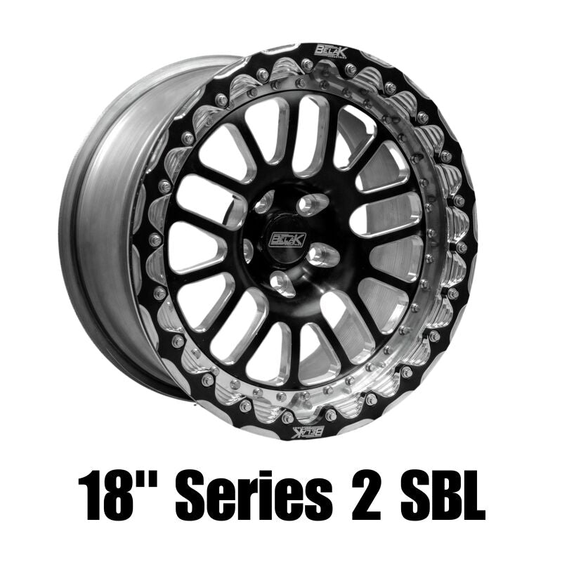 Belak Wheels Belak 18x12 / 8.75in BS / 5x4.5in BP / High Pad / Series 2 - Single Beadlock Wheel 18125450S28BS-SBL