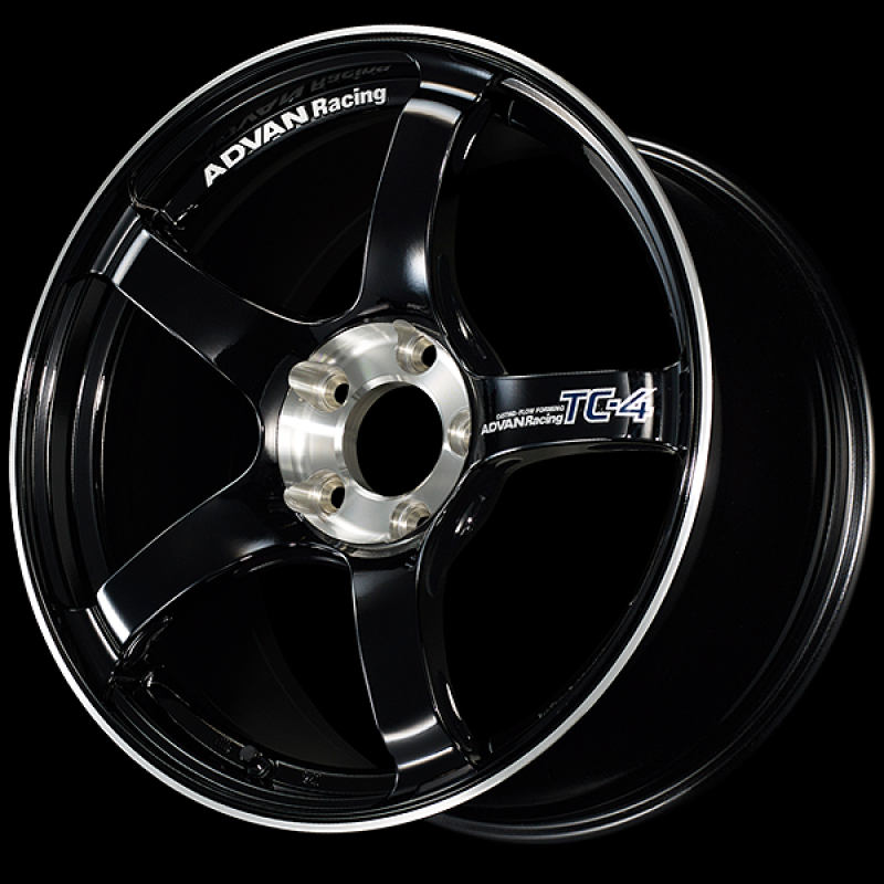 Advan TC-4 SE 15x7.0 / +30 Offset / 4x100 / 63mm Bore / Racing Gloss Black and Diamond Cut YADS5E30ABF
