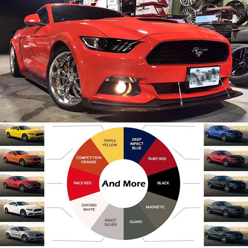 2015-2017Â Ford Mustang Painted Front Rear 4 Wheel Street Fender Flares