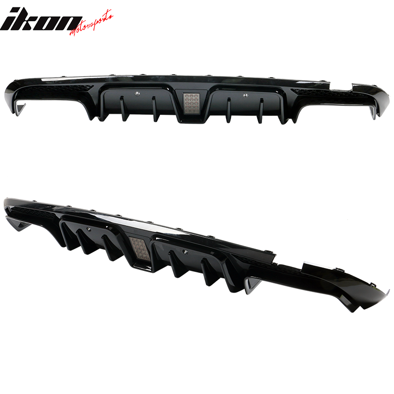 2015-2021 Benz C W205C63 C63S AMG B Style Rear Diffuser + Exhaust Tips