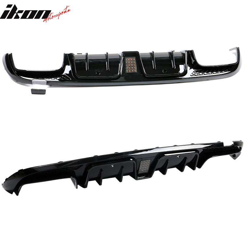2015-2021 Benz C W205C63 C63S AMG B Style Rear Diffuser + Exhaust Tips