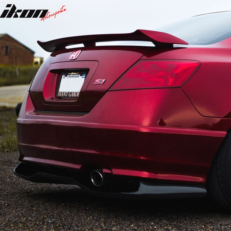 Universal Fitment VTX Style Unpainted Black Rear Bumper Diffuser FRP