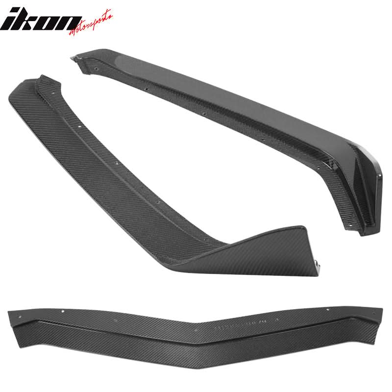 2020-2025 Chevy Corvette C8 5VM Style Front Bumper Lip Carbon Fiber