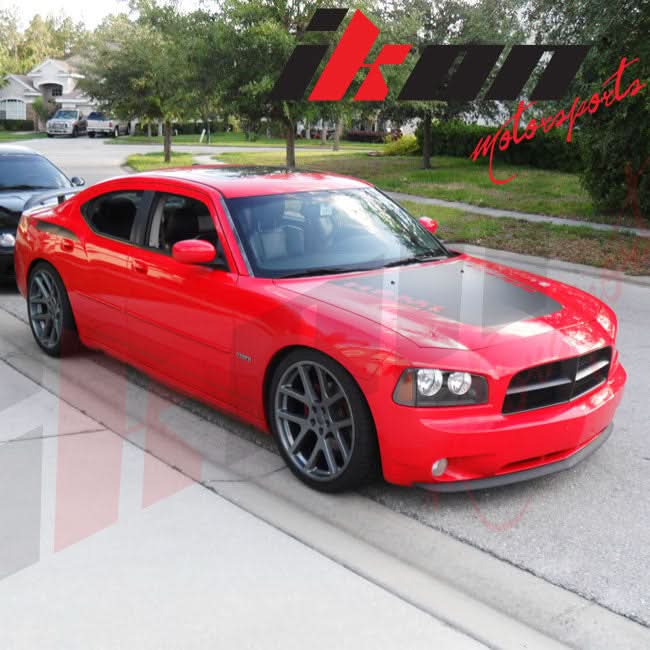 2006-2010 Dodge Charger OE Style Unpainted Front Bumper Lip + Grill PU