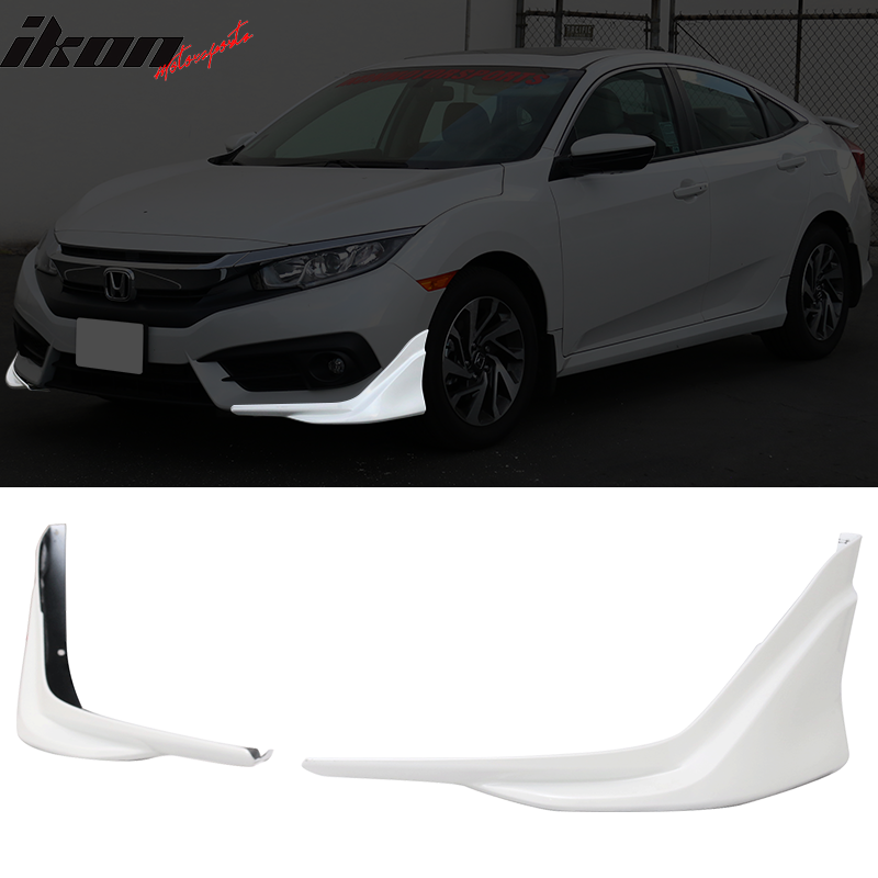 2016-2018 Honda Civic Coupe Sedan Front Bumper Lip Splitter