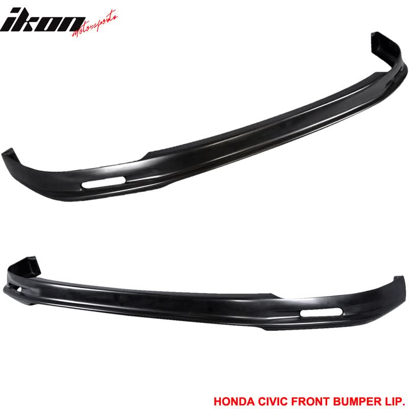 Fits 96-98 Civic Mugen PP Front Bumper Lip + 2PC Rear Bumper Lip Spats
