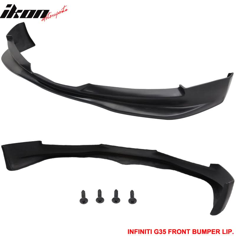 2003-2007 Infiniti G35 Coupe 2Dr GT Style Front Bumper Lip Spoiler PU
