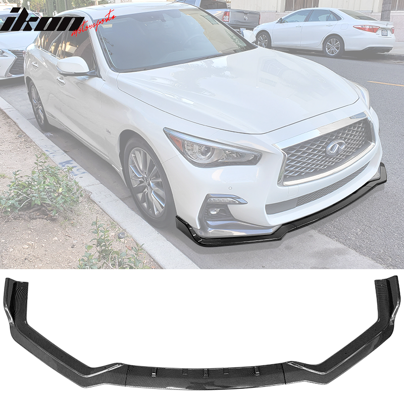 2018-2024 Infiniti Q50 Sport Front Lip Chin Spoiler PP 3PC