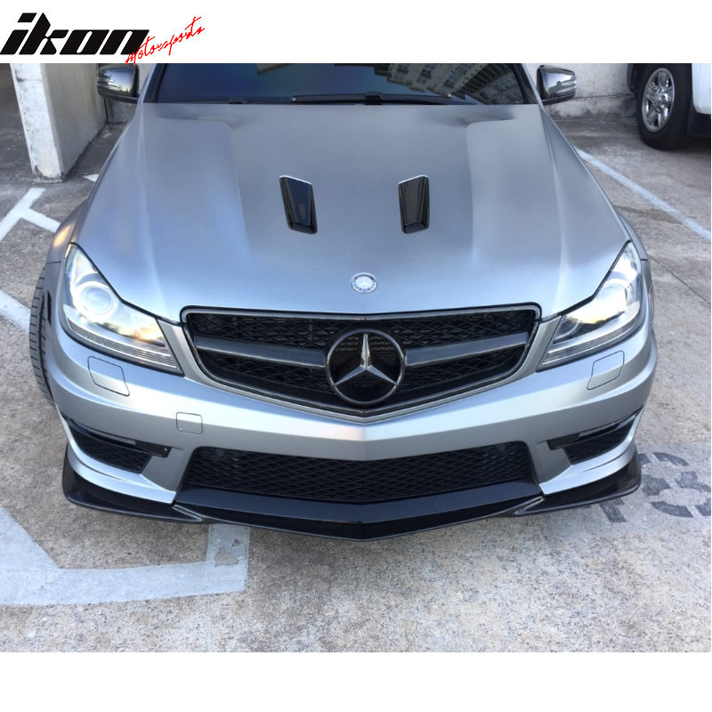 2012-2014 Benz W204 C63 AMG GH Style Painted Front Bumper Lip ABS