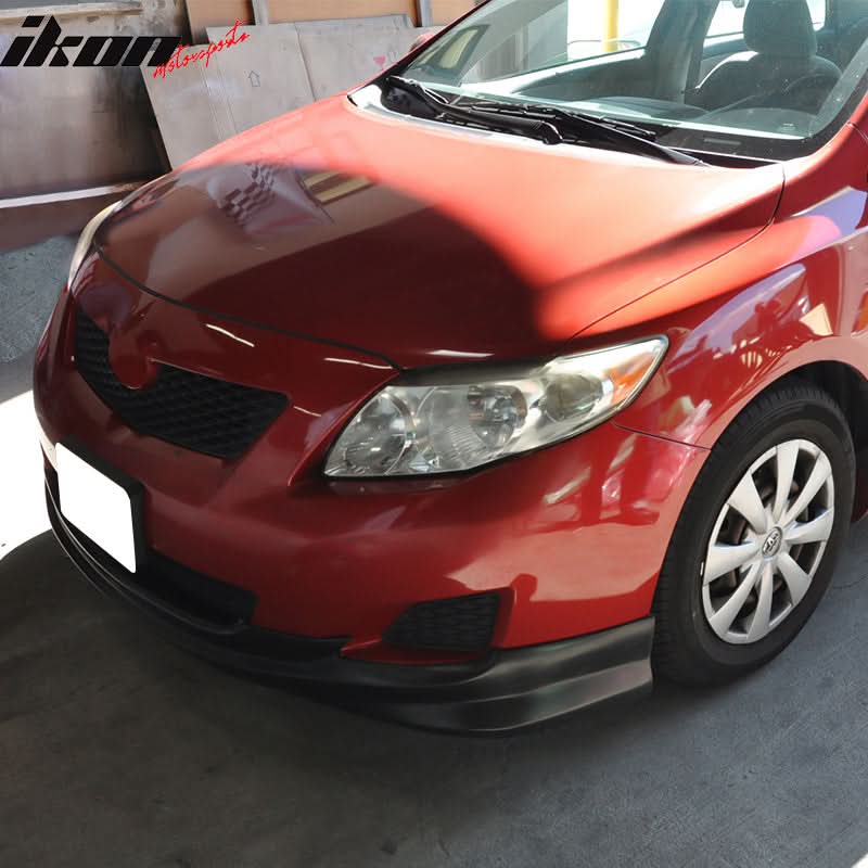 2009-2010 Toyota Corolla K Style Unpainted Front Bumper Lip Spoiler PU