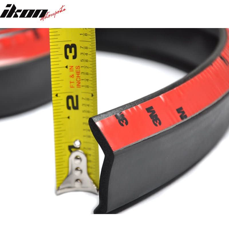 100" Front Bumper Lip Splitter Chin Side Spoiler Trim Rubber Foam