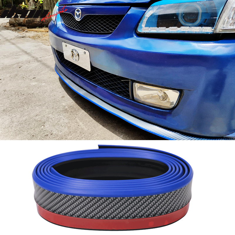 Universal Front Bumper Lip Splitter Chin Spoiler Side Skirt PVC