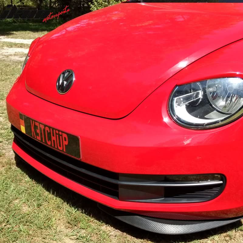 2011-2017 Beetle Carbon Fiber Print Front Rear Bumper Lip Splitter