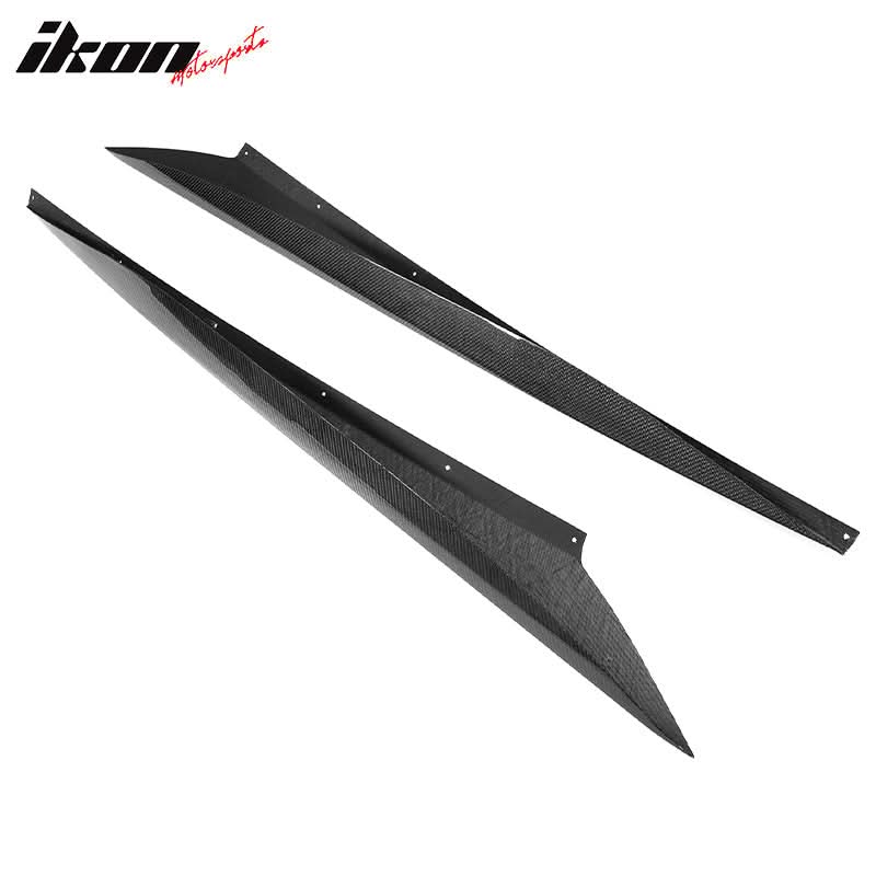 2020-2025 Chevy Corvette C8 Z51 Style Carbon Fiber CF Side Skirts 2PCS