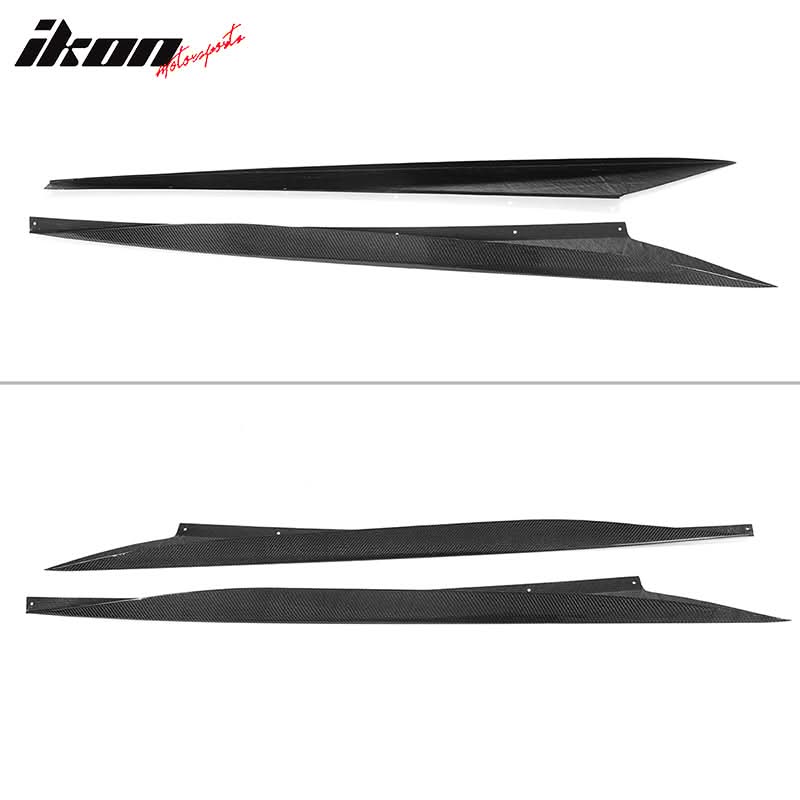 2020-2025 Chevy Corvette C8 Z51 Style Carbon Fiber CF Side Skirts 2PCS