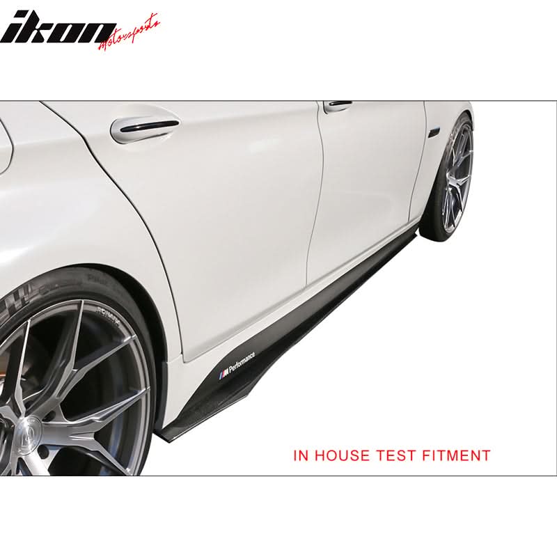 Universal 85.5" Flat Bottom Line Lip Carbon CF Side Skirt Extension