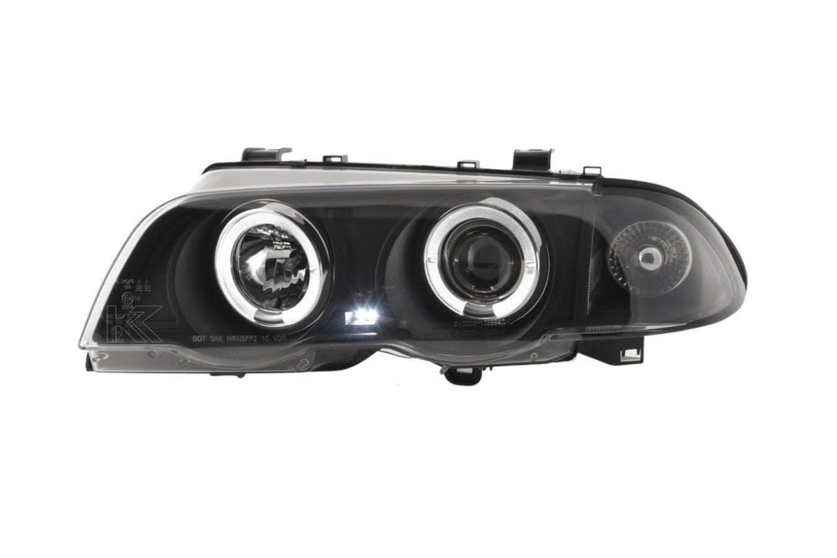BMW 3-series E46 Sedan/Touring Black Angel Eyes Headlight Set (1998-2001)