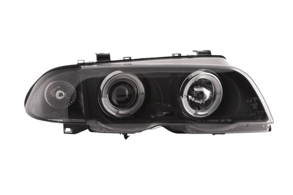 BMW 3-series E46 Sedan/Touring Black Angel Eyes Headlight Set (1998-2001)