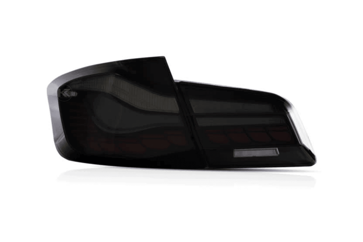 BMW 5-Series F10 F18 M5 6th Gen GTS Style -Red or Smoked- OLED Dynamic LED Tail Lights (2011-2017)