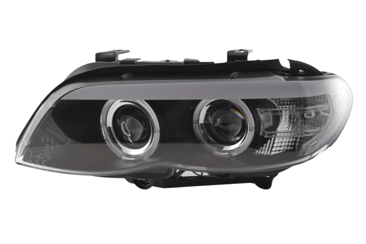 BMW X5 E53 Xenon Black Angel Eye LED Headlights (2003-2006)