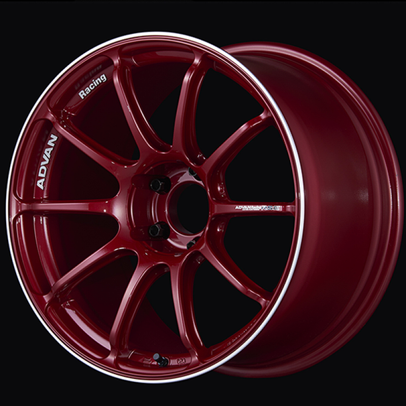 Advan RSIII 18x7.5 / +48 Offset / 5x114.3 / 73mm Bore / Racing Candy Red and Ring YA38F48ECRR