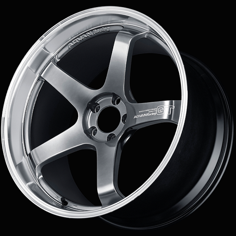Advan GT Premium Version 21x10.0 / +25 ET / 5x112 / 66.5mm Bore / Machining and Hyper Platinum Black YAQ1K25MPBP