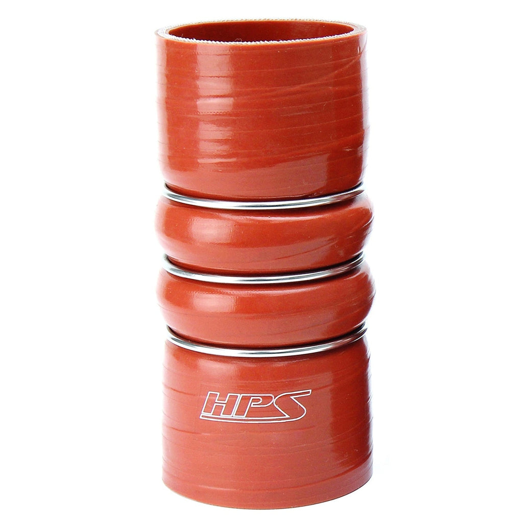 HPS Performance Products HPS 3-1/8" ID, 6" Length, Silicone Charge Air Cooler CAC Hose Double Hump Coupler Bellow Hot Side, Ultra High Temp 4-ply Aramid Reinforced, 80mm ID