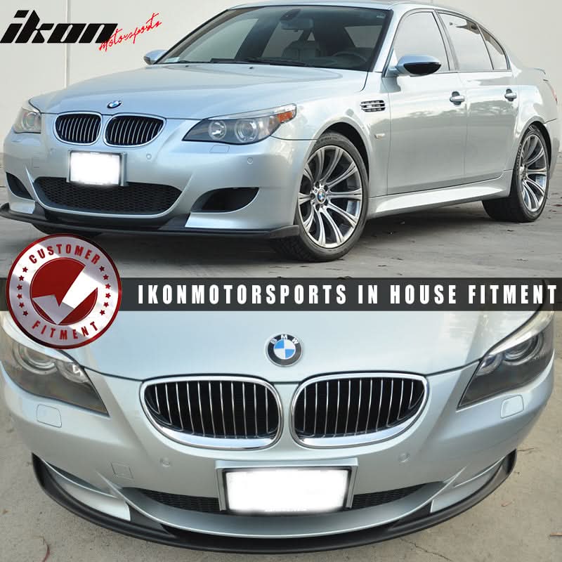 Fits 06-11 BMW E60 M5 Only H Front Bumper Lip Spoiler Painted