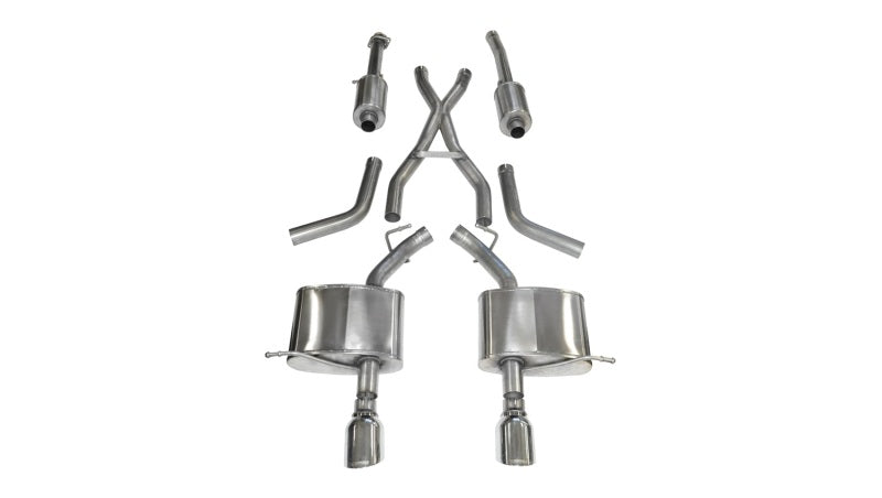 Corsa Performance 11-14 Dodge Durango 5.7L V8 Polished Sport Dual Rear Cat-Back Exhaust
