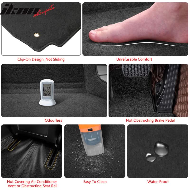 2007-2011 Honda CR-V Car Floor Mats Carpet 3PC Nylon