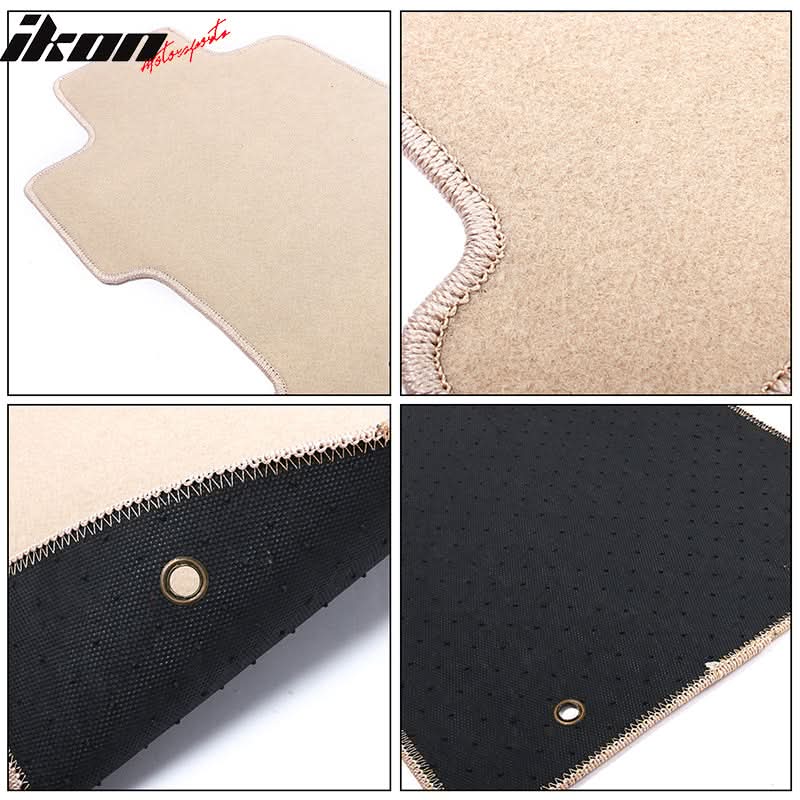 Car Floor Mat for 2007-2013 BMW E92 3 Series Beige Carpet 4PC Nylon
