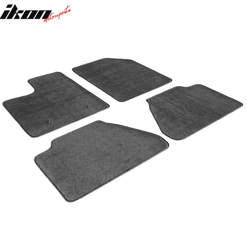 Car Floor Mat for 2007-2013 Ford Edge Gray Carpet 4PC Nylon