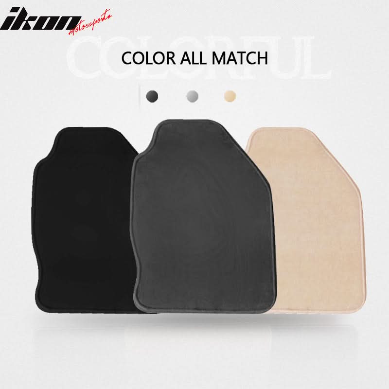 Car Floor Mat for 2000-2007 Ford Focus Gray 4PCS Anti-Slip  Nylon