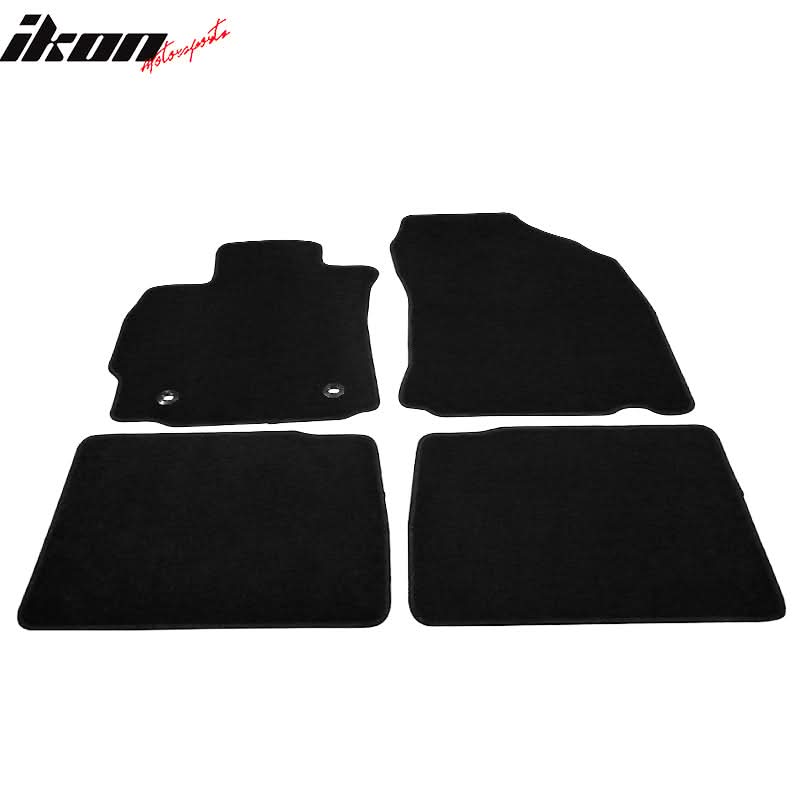 Car Floor Mat for 2014-2016 Scion tC Black Carpet 4PC Nylon