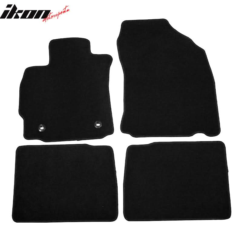 Car Floor Mat for 2014-2016 Scion tC Black Carpet 4PC Nylon