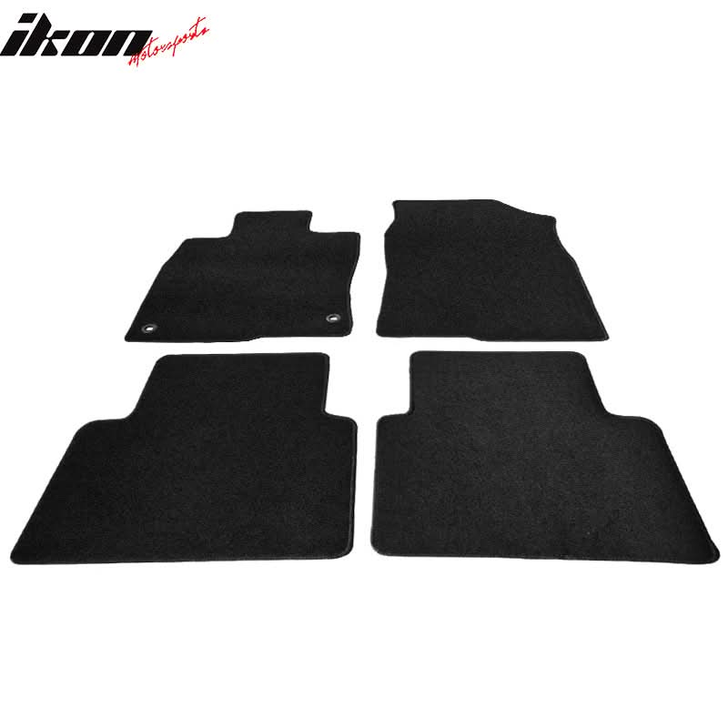 Car Floor Mat for 2016-2021 Honda Civic Black Carpet 4PC Nylon